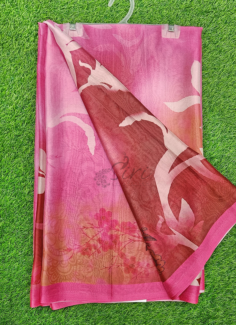 Siri Collections Latest Digital Print Crepe Georgette Saree