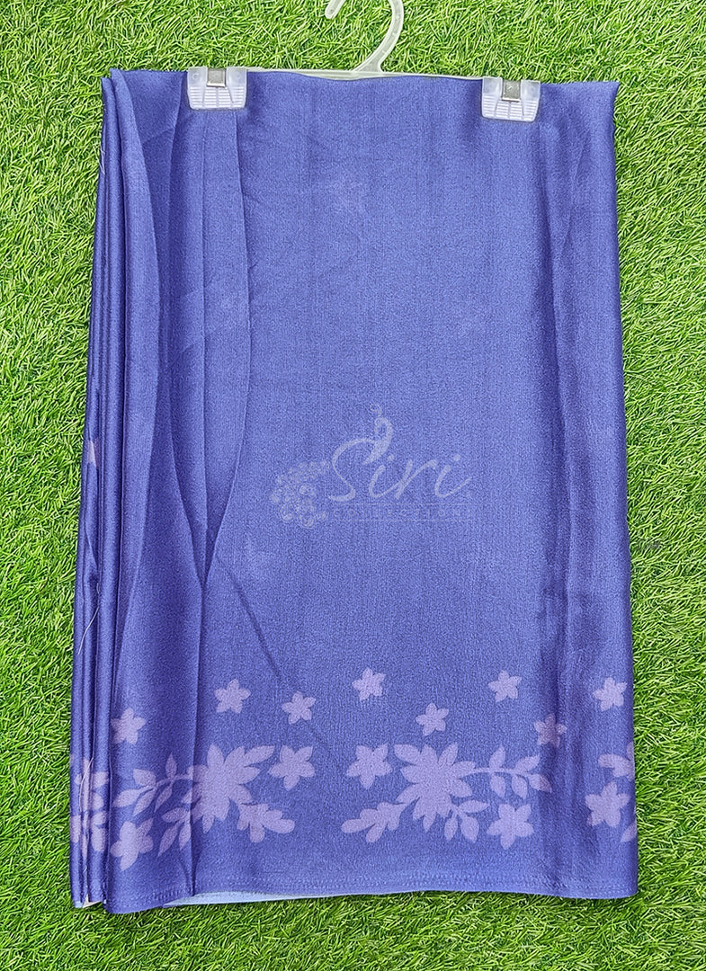 Siri Collections Latest Digital Print Crepe Georgette Saree