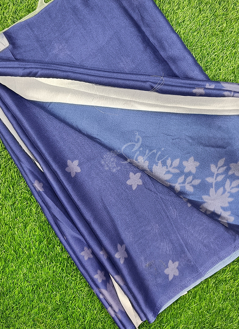 Siri Collections Latest Digital Print Crepe Georgette Saree