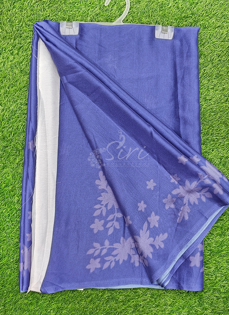 Siri Collections Latest Digital Print Crepe Georgette Saree