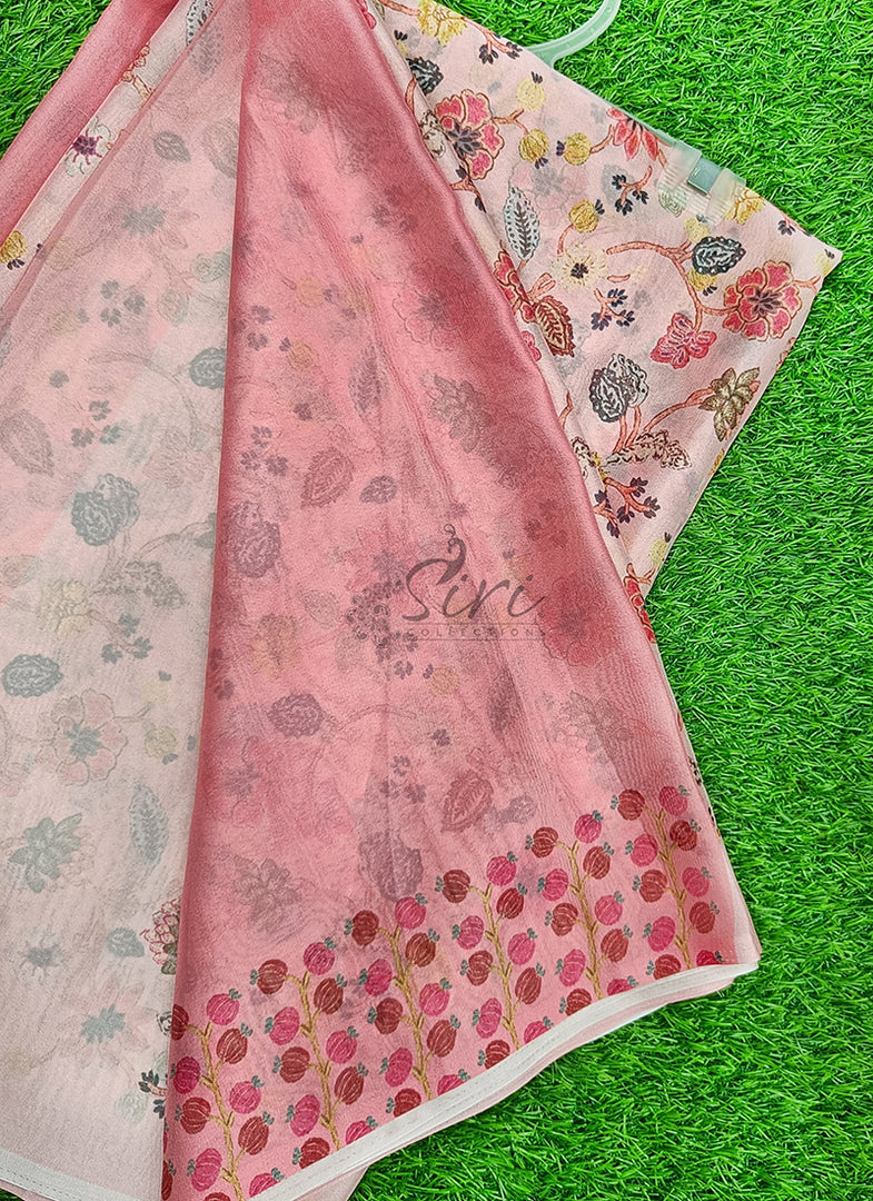 Siri Collections Latest Digital Print Crepe Georgette Saree