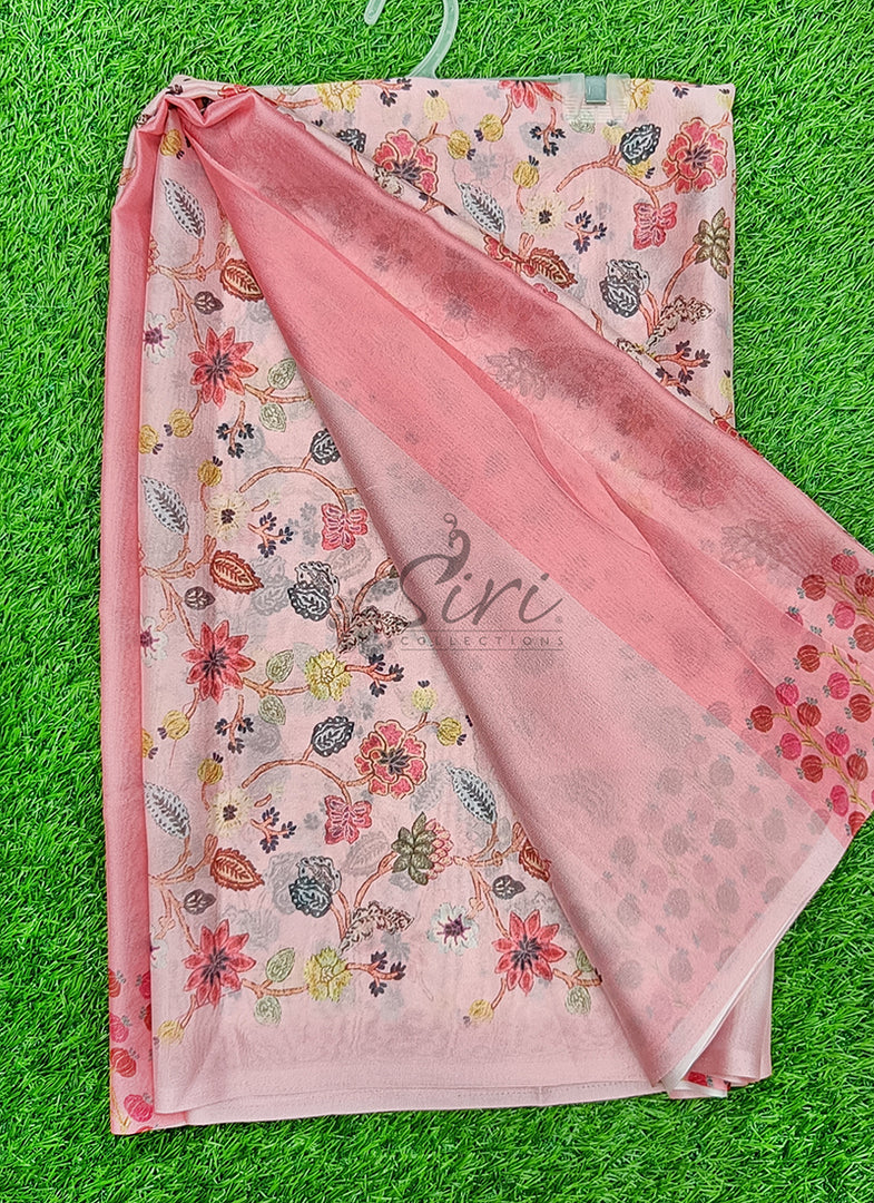 Siri Collections Latest Digital Print Crepe Georgette Saree