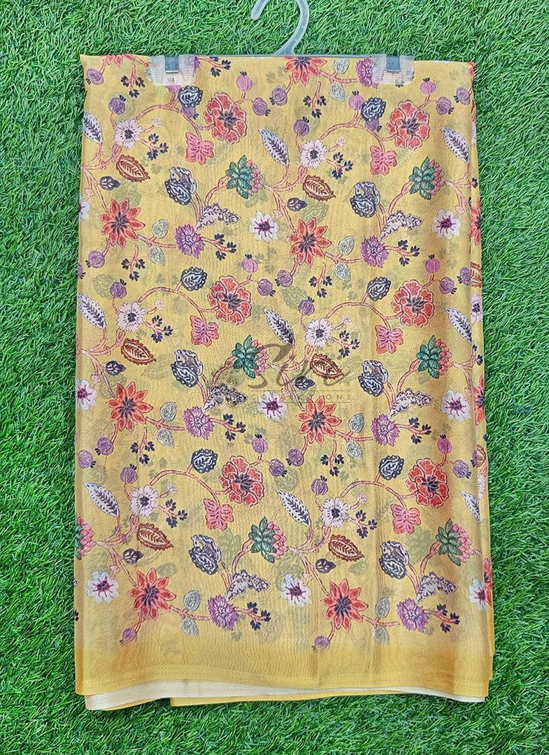 Siri Collections Latest Digital Print Crepe Georgette Saree