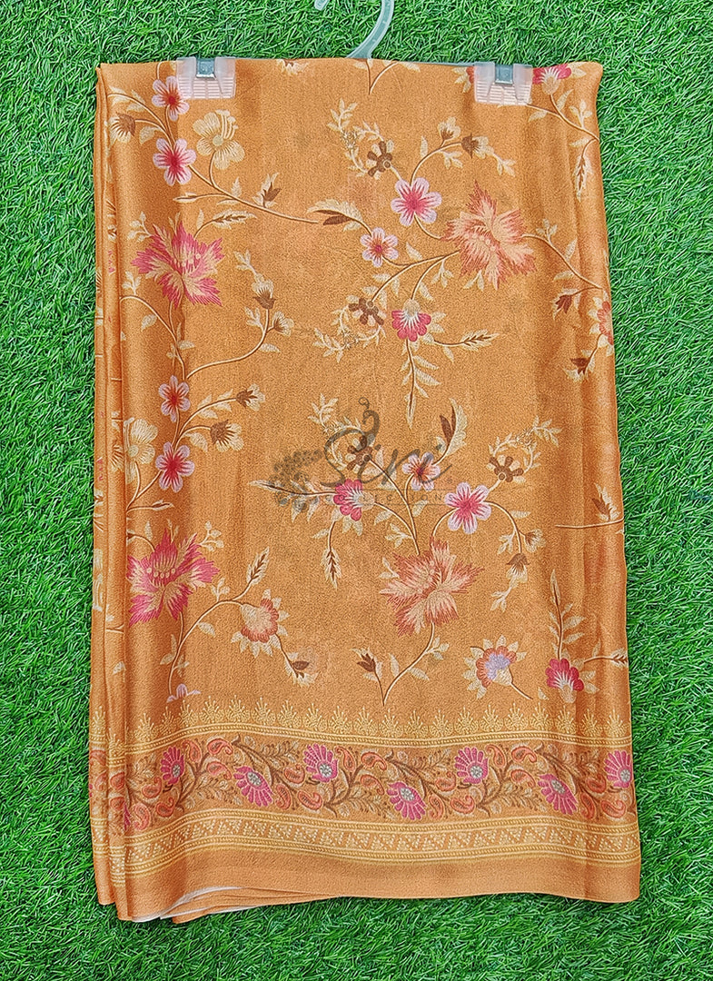 Siri Collections Latest Digital Print Crepe Georgette Saree