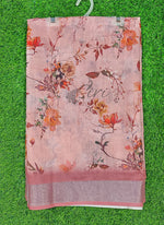 Load image into Gallery viewer, Beautiful Digital Print Linen Saree with Border
