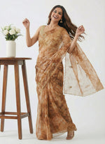 Load image into Gallery viewer, Lovely Shibori Design Organza Saree in Handwork