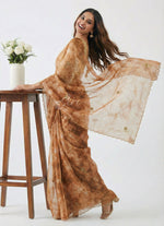 Load image into Gallery viewer, Lovely Shibori Design Organza Saree in Handwork