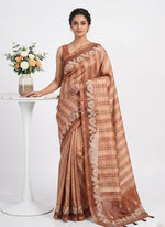 Load image into Gallery viewer, Beautiful Tussar Saree in Cutwork