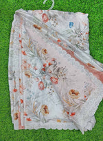 Load image into Gallery viewer, Lovely Satin Crepe Saree in Scallop Border
