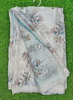 Load image into Gallery viewer, Lovely Satin Crepe Saree in Scallop Border
