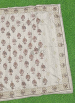 Load image into Gallery viewer, Designer Digital Print Semi Tussar Saree in Cutwork Borders
