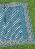 Load image into Gallery viewer, Designer Digital Print Semi Tussar Saree in Cutwork Borders
