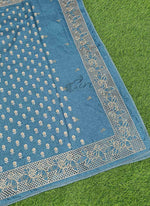 Load image into Gallery viewer, Designer Digital Print Semi Tussar Saree in Cutwork Borders
