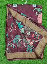 Load image into Gallery viewer, Lovely Printed Georgette Saree in Zari Border
