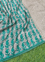 Load image into Gallery viewer, Elegant Digital Print Semi Tussar Saree in Cute Borders
