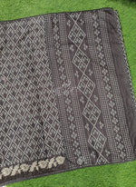 Load image into Gallery viewer, Designer Digital Print Semi Tussar Saree in Cutwork Borders
