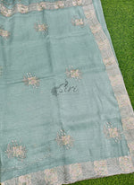 Load image into Gallery viewer, Beautiful Designer Crush Saree in Scallop Border
