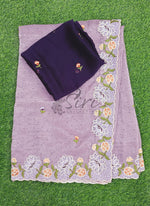 Load image into Gallery viewer, Beautiful Designer Crush Saree in Scallop Border
