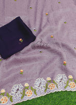 Load image into Gallery viewer, Beautiful Designer Crush Saree in Scallop Border
