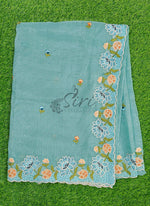 Load image into Gallery viewer, Beautiful Designer Crush Saree in Scallop Border
