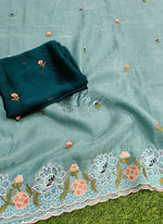 Load image into Gallery viewer, Beautiful Designer Crush Saree in Scallop Border
