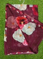 Load image into Gallery viewer, Beautiful Designer Digital Print Georgette Saree
