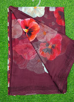 Load image into Gallery viewer, Beautiful Designer Digital Print Georgette Saree
