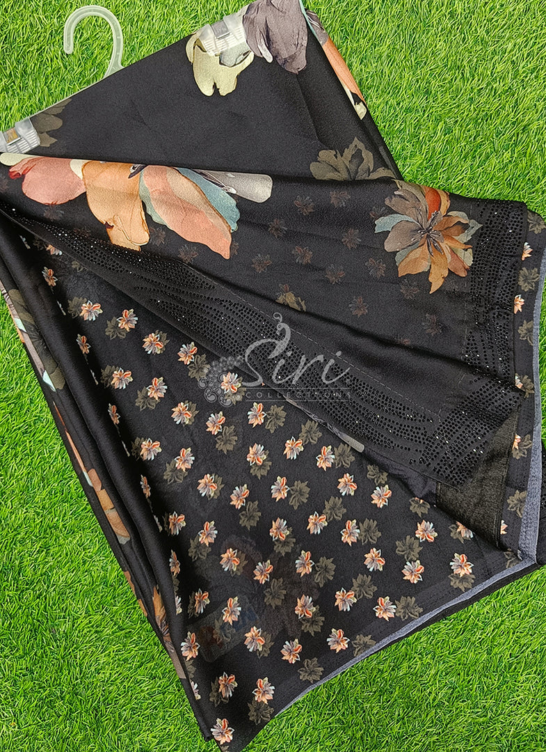 Beautiful Designer Digital Print Georgette Saree
