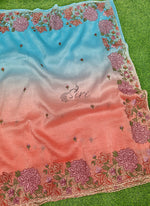 Load image into Gallery viewer, Beautiful Shaded Designer Crush Saree
