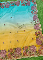 Load image into Gallery viewer, Beautiful Shaded Designer Crush Saree
