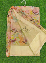 Load image into Gallery viewer, Lovely Digital Print Chiffon Saree in Satin Finish Border