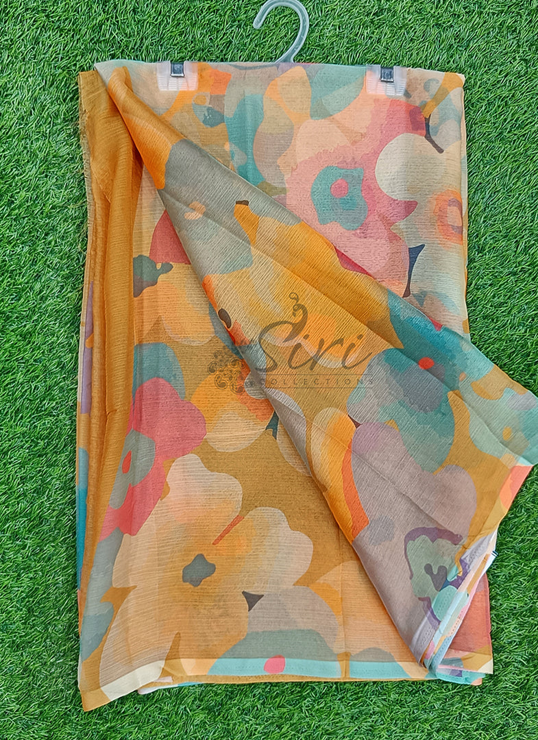 Latest Digital Print Nara Chiffon Saree