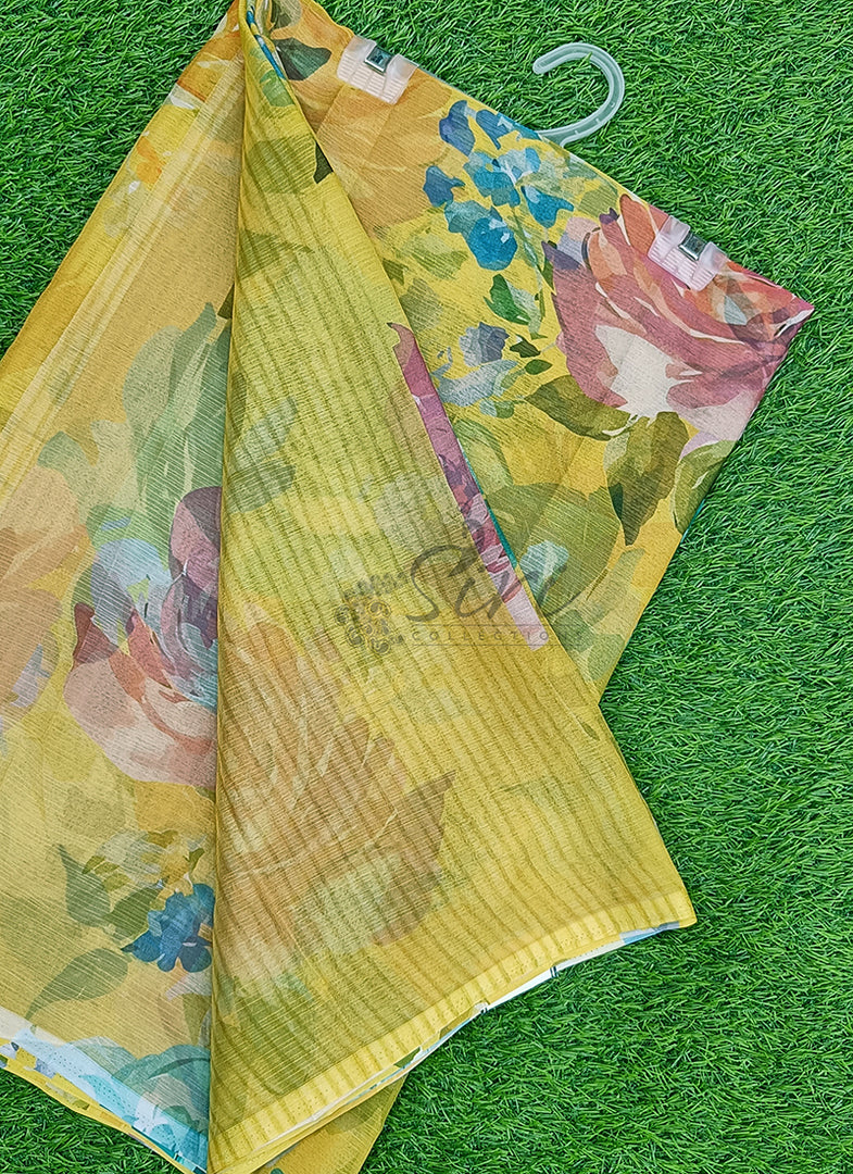 Latest Digital Print Nara Chiffon Saree