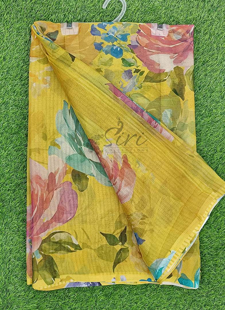 Latest Digital Print Nara Chiffon Saree