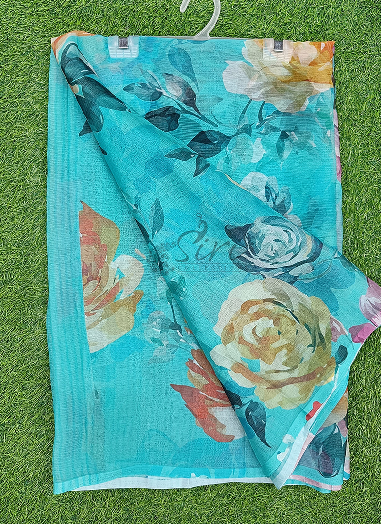 Latest Digital Print Nara Chiffon Saree