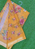 Load image into Gallery viewer, Latest Digital Print Popcorn Chiffon Saree
