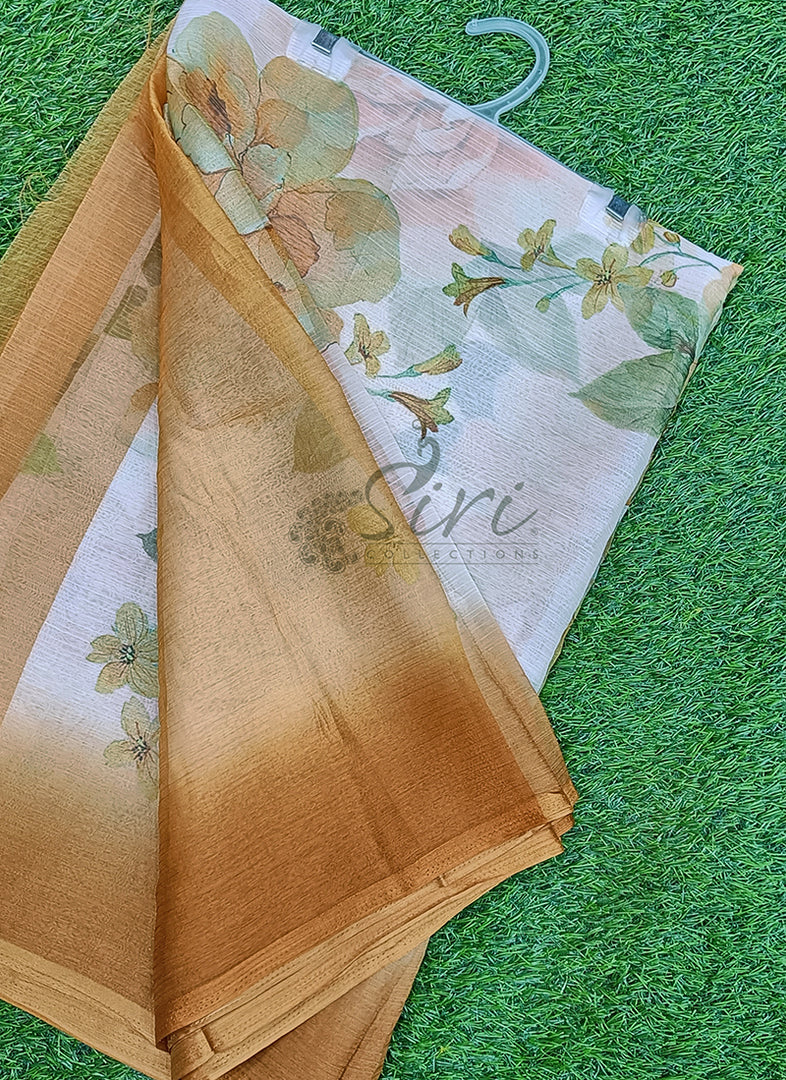 Latest Digital Print Nara Chiffon Saree