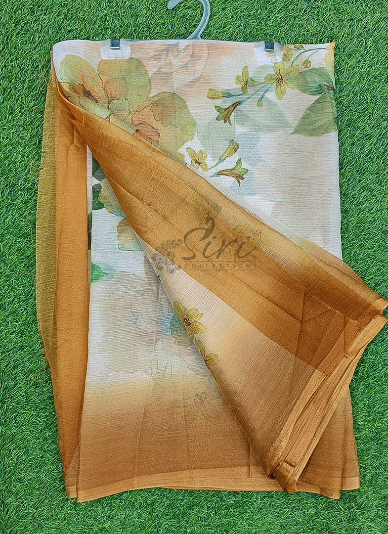 Latest Digital Print Nara Chiffon Saree