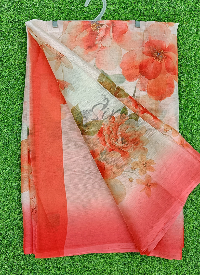 Latest Digital Print Nara Chiffon Saree