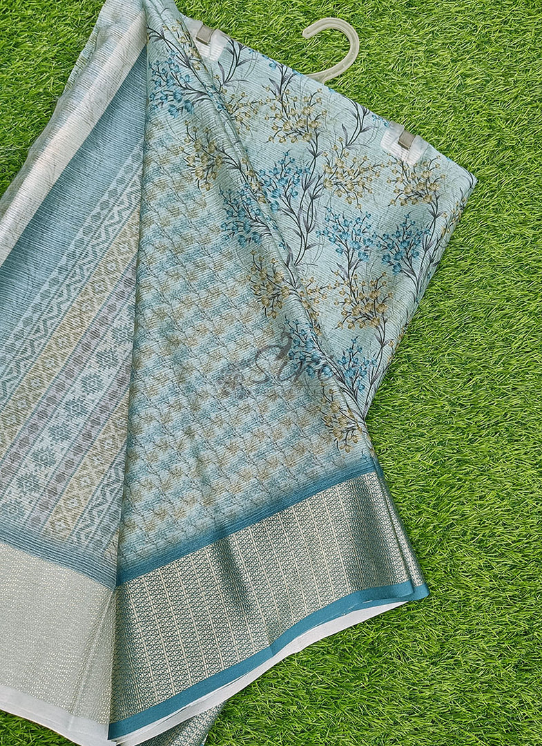 Lovely Digital Print Chiffon Saree