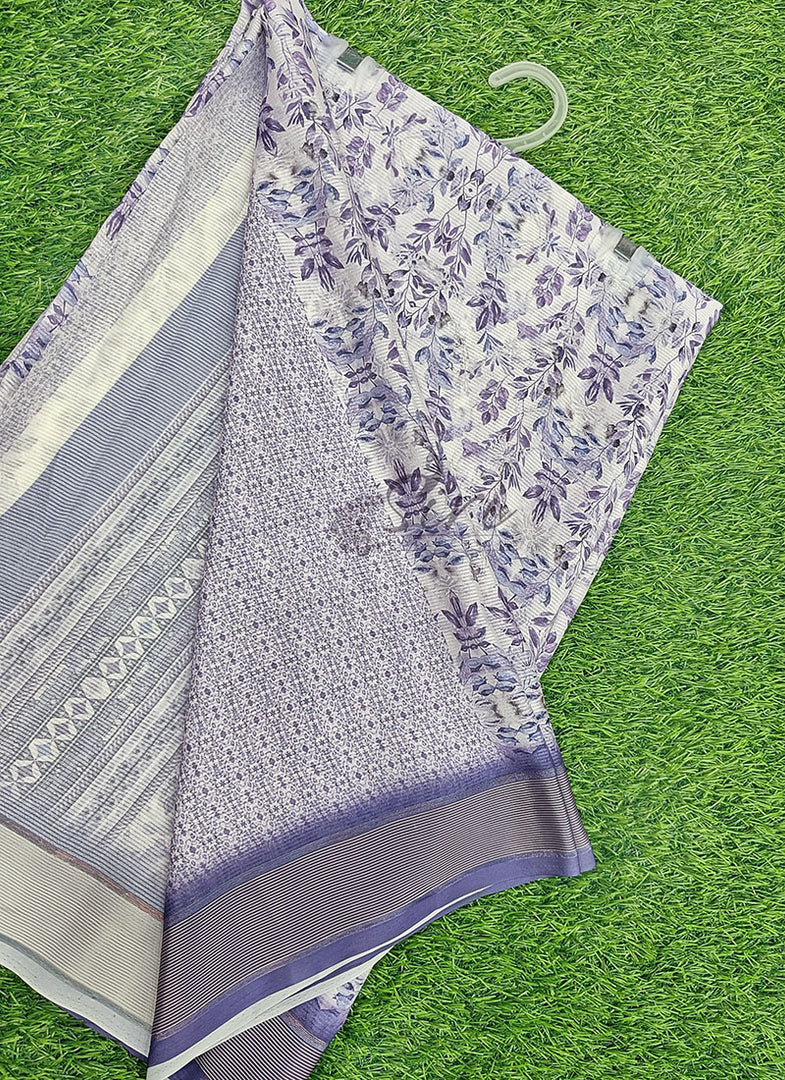 Lovely Digital Print Chiffon Saree