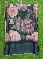 Load image into Gallery viewer, Lovely Digital Print Chiffon Saree in Satin Finish Border
