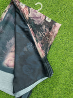 Load image into Gallery viewer, Lovely Digital Print Chiffon Saree in Satin Finish Border
