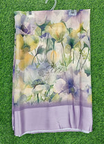 Load image into Gallery viewer, Lovely Digital Print Chiffon Saree in Satin Finish Border

