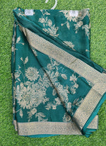Load image into Gallery viewer, Lovely Designer Chiffon Saree in Foil Print
