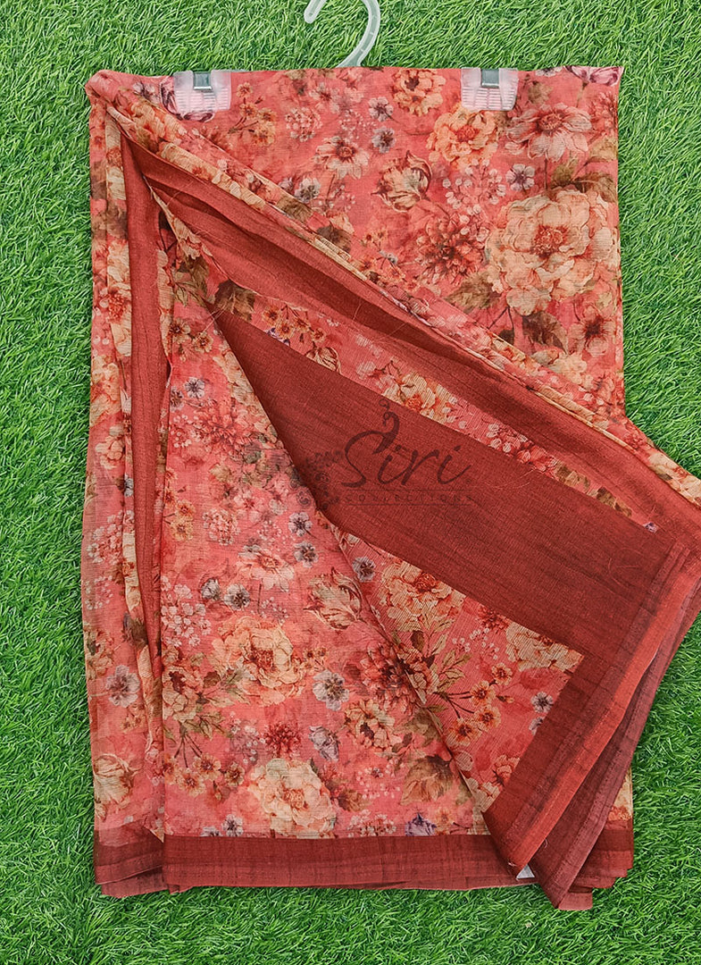 Lovely Digital Print Premium Chiffon Saree