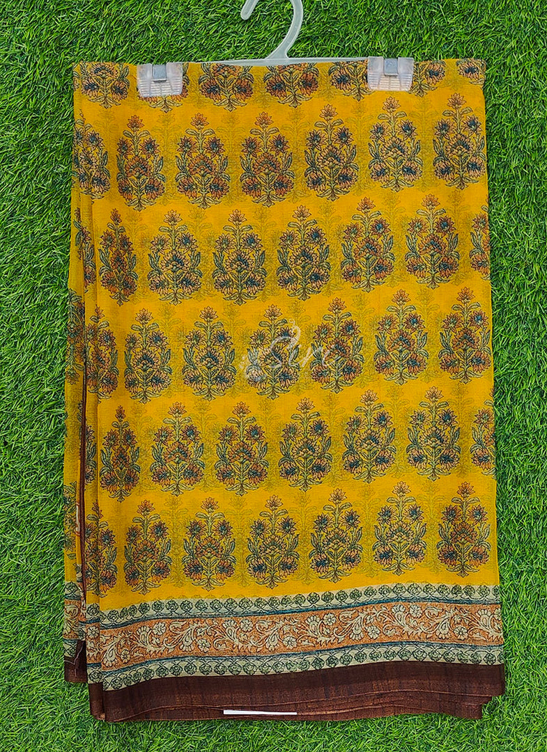 Premium Digital Print Chiffon Sarees with Blouse