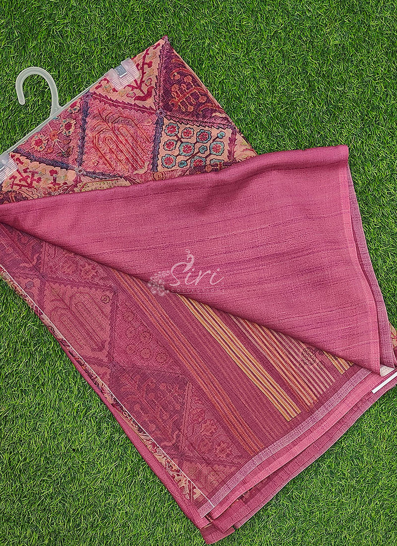 Premium Digital Print Chiffon Sarees with Blouse