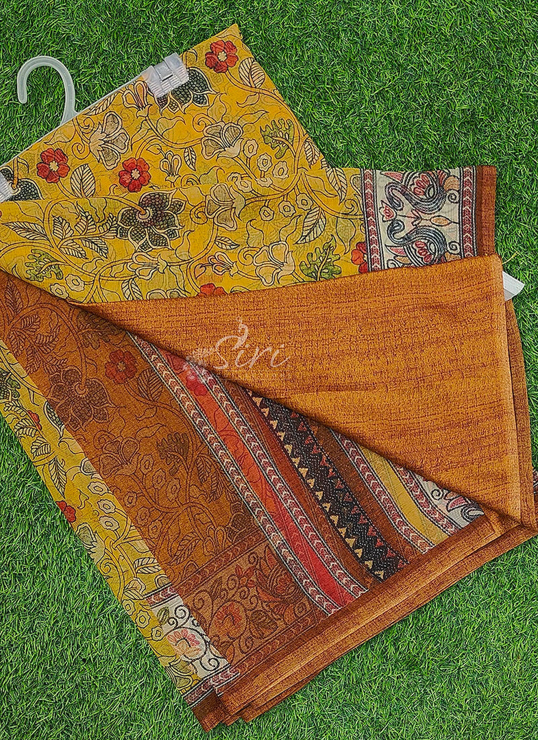 Premium Digital Print Chiffon Sarees with Blouse