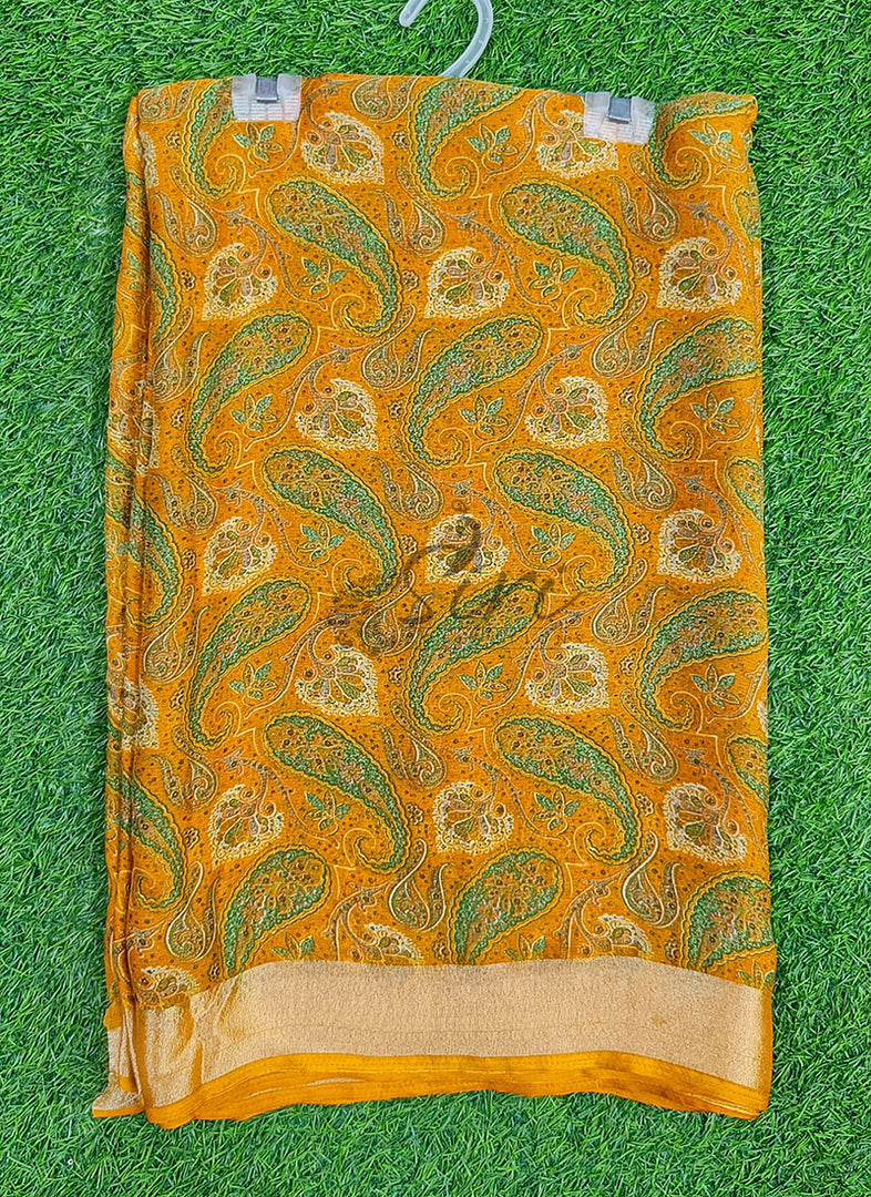Lovely Printed Chiffon Saree